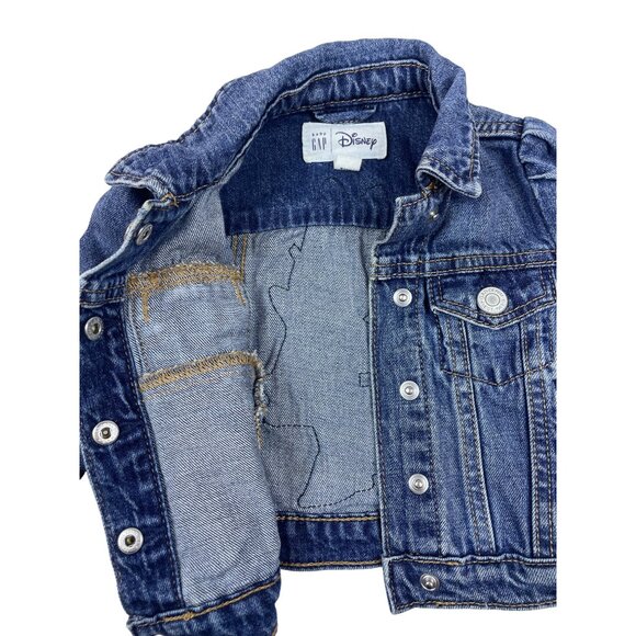 Baby Gap Disney Minnie Mouse Denim Jacket Szize 18-24M - Picture 3 of 7